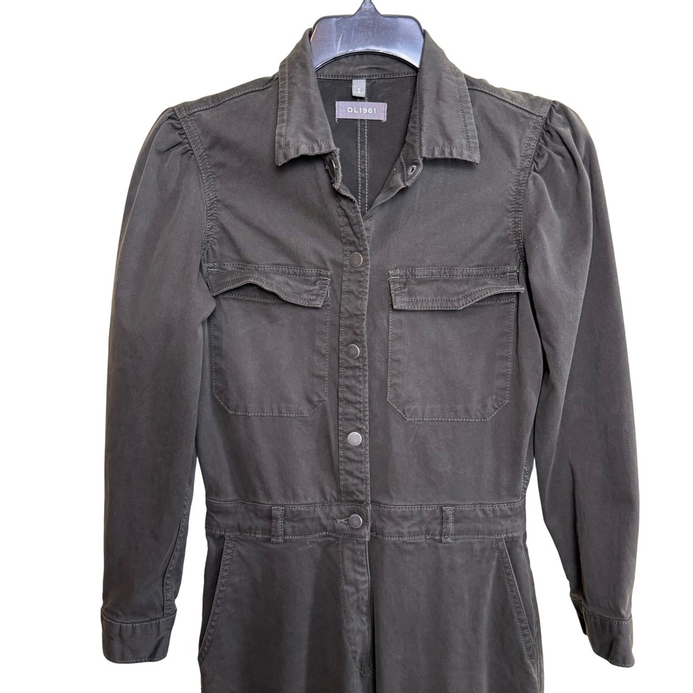 DL1961 Freja Jumpsuit Womens Small Forester Green‎ Utility Boiler Suit Gorpcore - Picture 6 of 10